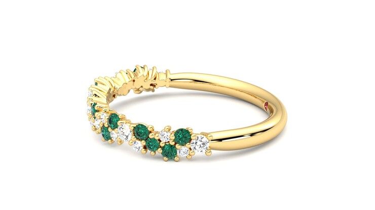 Taylor & Hart Alba Wedding Ring 360 degree image 21