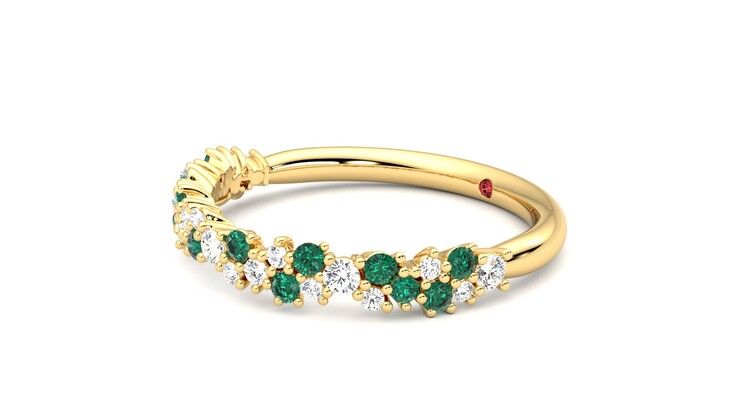 Taylor & Hart Alba Wedding Ring 360 degree image 23