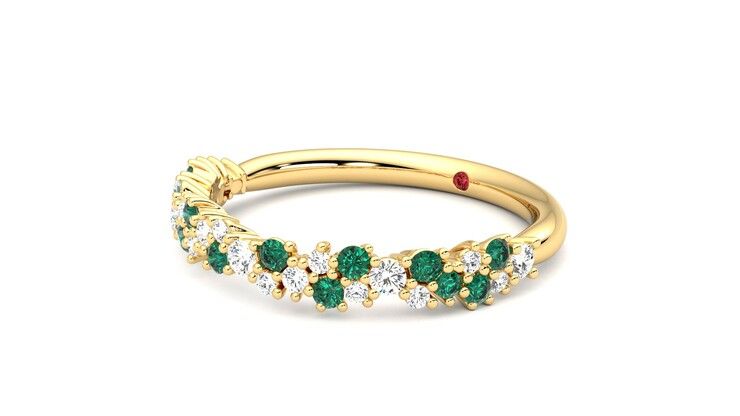 Taylor & Hart Alba Wedding Ring 360 degree image 24