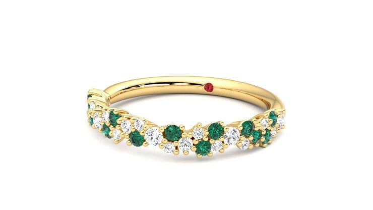 Taylor & Hart Alba Wedding Ring 360 degree image 26
