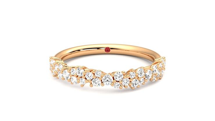 Taylor & Hart Alba Wedding Ring 360 degree image 0
