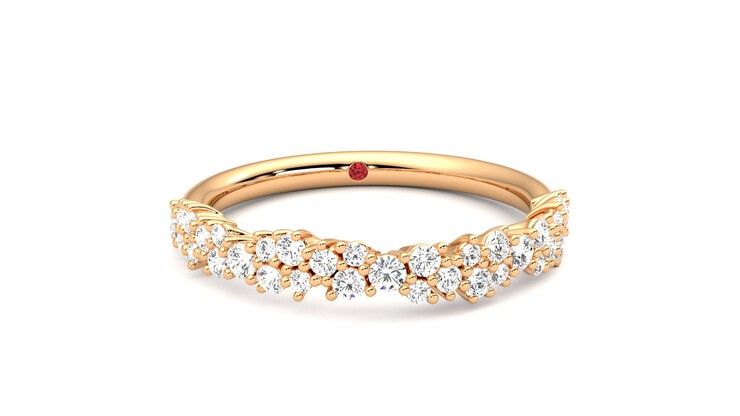 Taylor & Hart Alba Wedding Ring 360 degree image 2