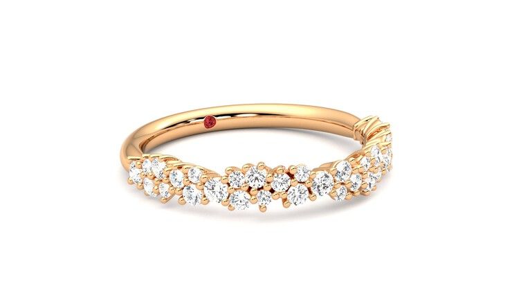 Taylor & Hart Alba Wedding Ring 360 degree image 5