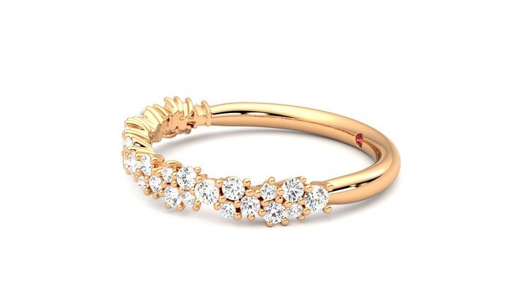 Taylor & Hart Alba Wedding Ring 360 degree image 22