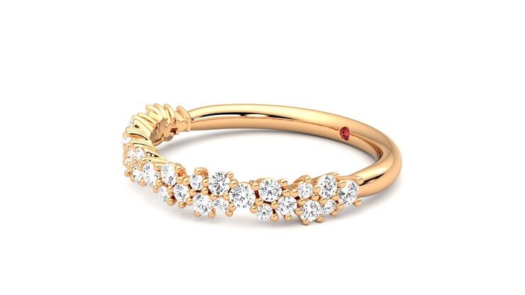 Taylor & Hart Alba Wedding Ring 360 degree image 23