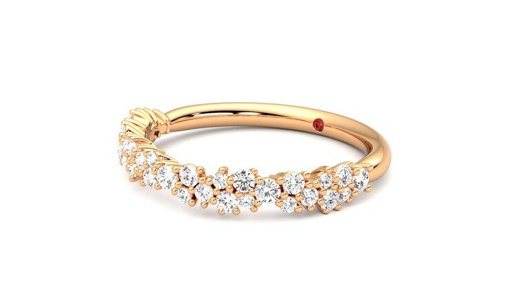 Taylor & Hart Alba Wedding Ring 360 degree image 24