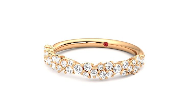 Taylor & Hart Alba Wedding Ring 360 degree image 26