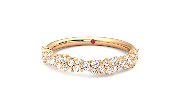 Taylor & Hart Alba Wedding Ring 360 degree image 28