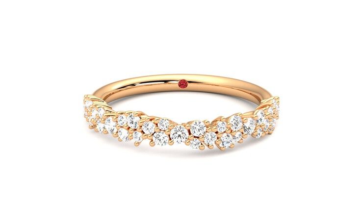 Taylor & Hart Alba Wedding Ring 360 degree image 29