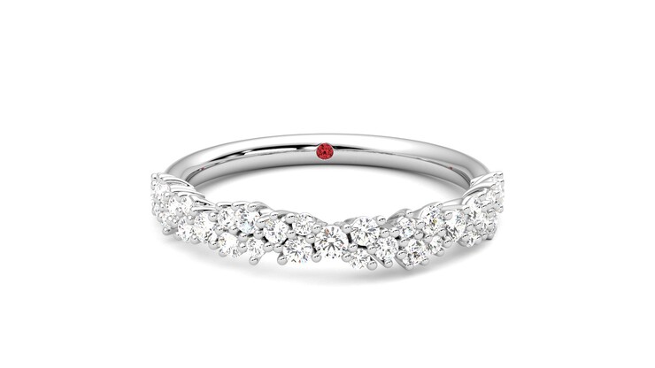 Taylor & Hart Alba Wedding Ring 360 degree image 1