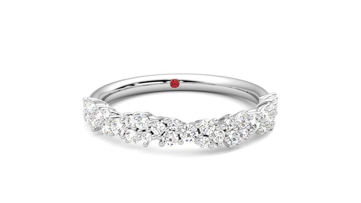 Taylor & Hart Alba Wedding Ring 360 degree image 2