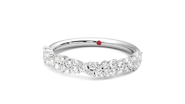 Taylor & Hart Alba Wedding Ring 360 degree image 27