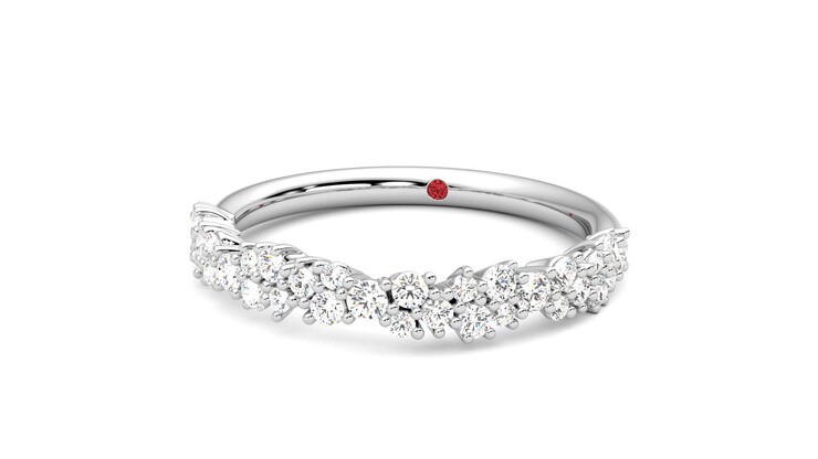Taylor & Hart Alba Wedding Ring 360 degree image 27