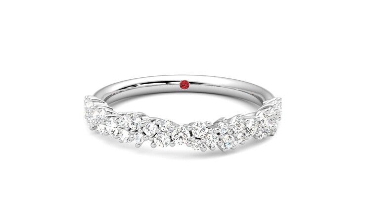 Taylor & Hart Alba Wedding Ring 360 degree image 29