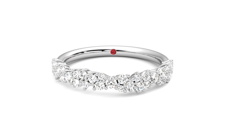 Taylor & Hart Alba Wedding Ring 360 degree image 29