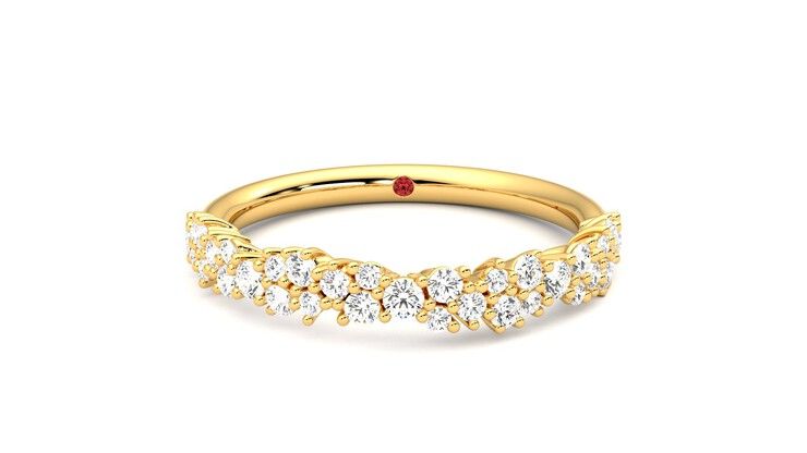 Taylor & Hart Alba Wedding Ring 360 degree image 0