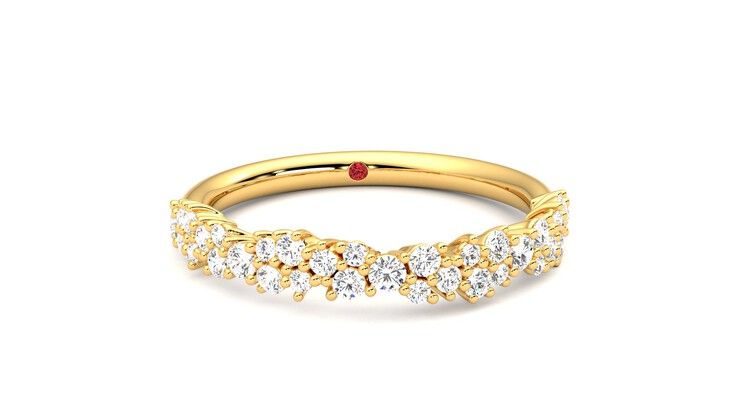 Taylor & Hart Alba Wedding Ring 360 degree image 2