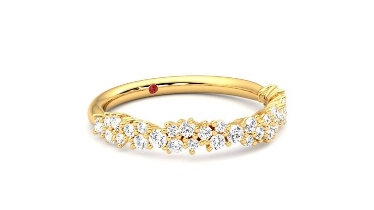 Taylor & Hart Alba Wedding Ring 360 degree image 5