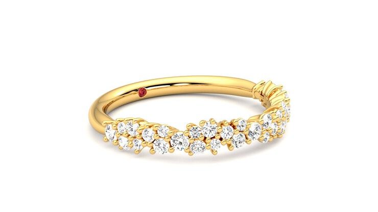 Taylor & Hart Alba Wedding Ring 360 degree image 6