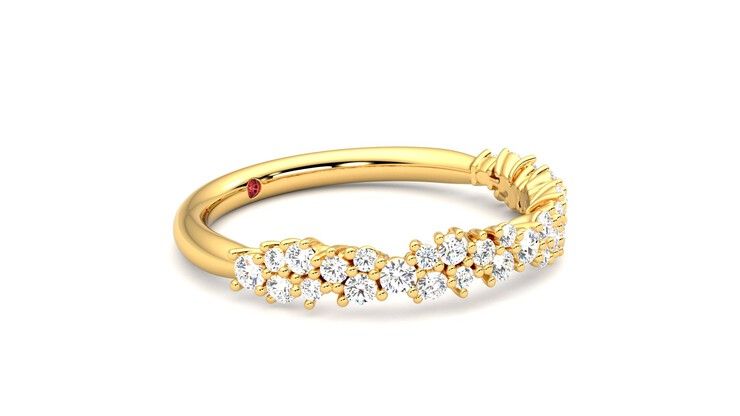 Taylor & Hart Alba Wedding Ring 360 degree image 7