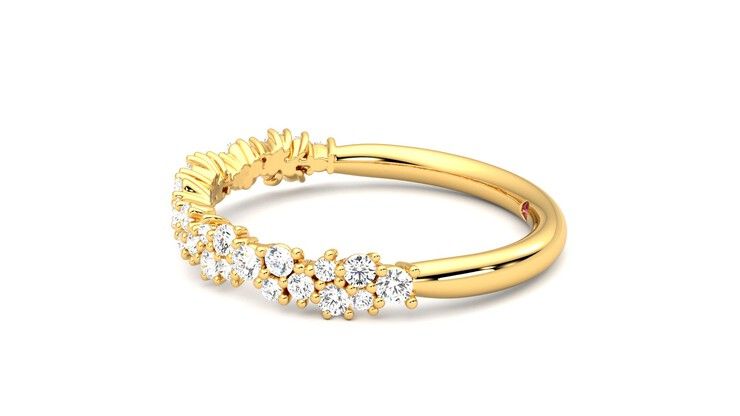 Taylor & Hart Alba Wedding Ring 360 degree image 21