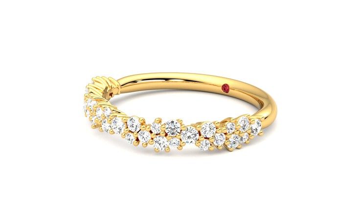 Taylor & Hart Alba Wedding Ring 360 degree image 24