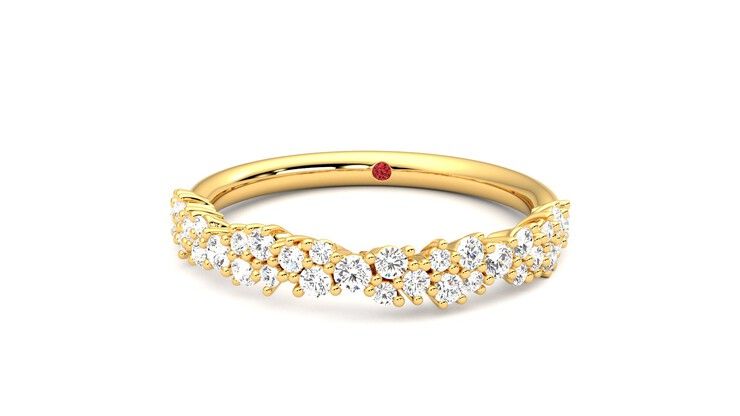 Taylor & Hart Alba Wedding Ring 360 degree image 28