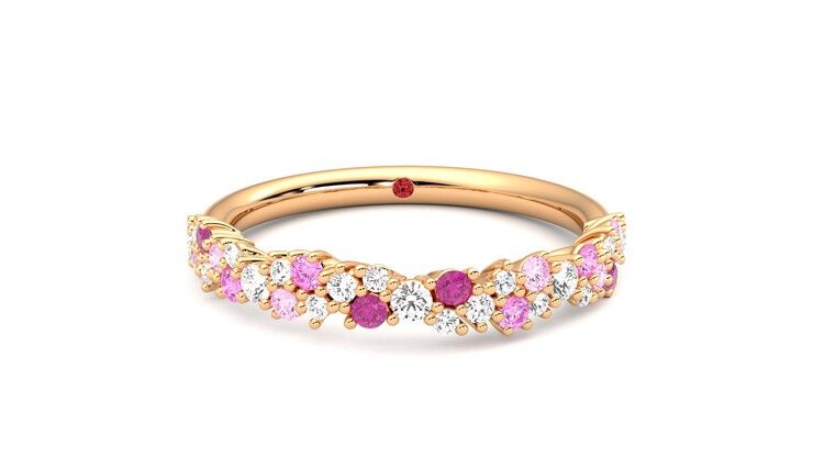 Taylor & Hart Alba Wedding Ring 360 degree image 1