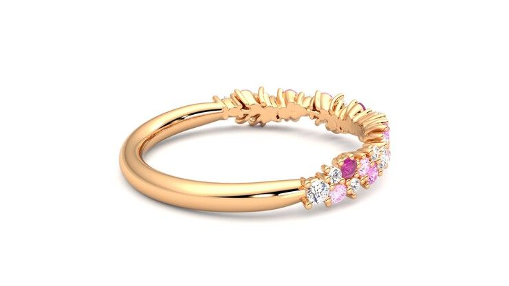 Taylor & Hart Alba Wedding Ring 360 degree image 11