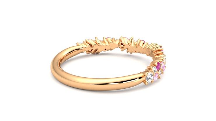Taylor & Hart Alba Wedding Ring 360 degree image 12