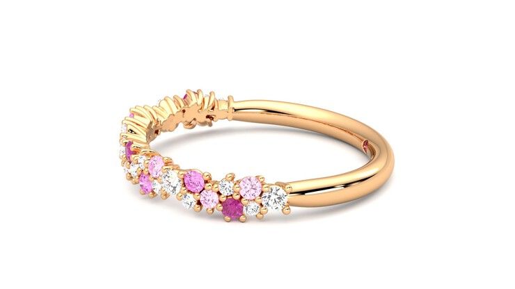 Taylor & Hart Alba Wedding Ring 360 degree image 21