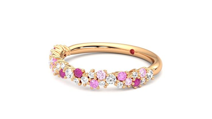 Taylor & Hart Alba Wedding Ring 360 degree image 24