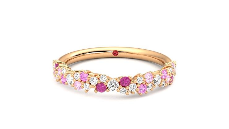 Taylor & Hart Alba Wedding Ring 360 degree image 29