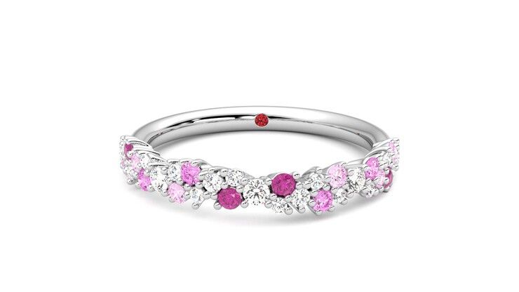 Taylor & Hart Alba Wedding Ring 360 degree image 29