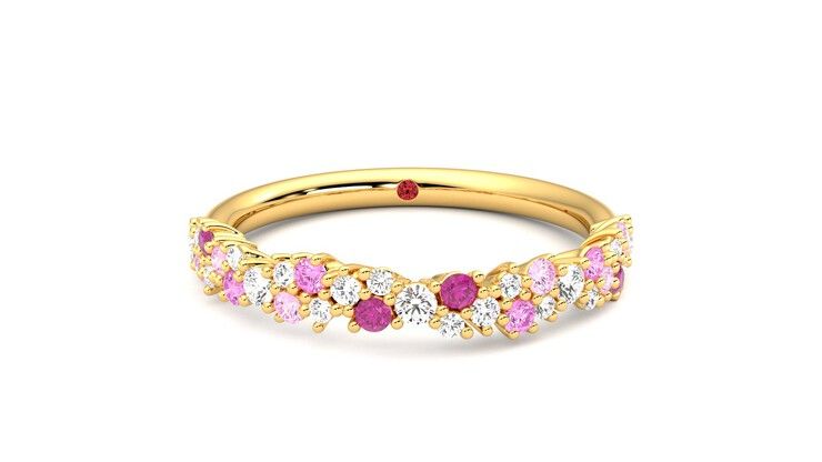 Taylor & Hart Alba Wedding Ring 360 degree image 1