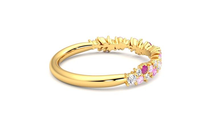 Taylor & Hart Alba Wedding Ring 360 degree image 11