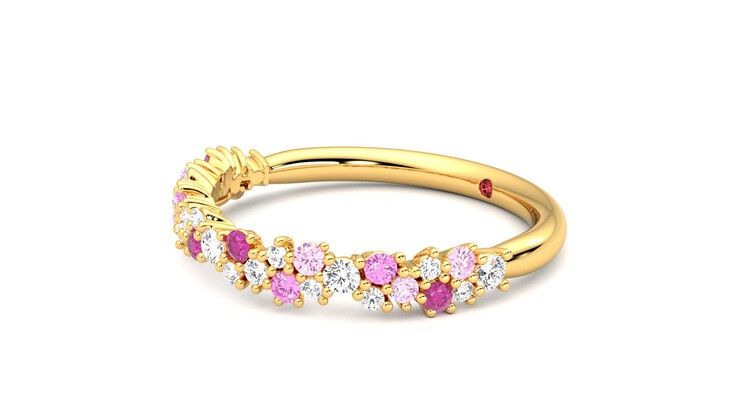 Taylor & Hart Alba Wedding Ring 360 degree image 23