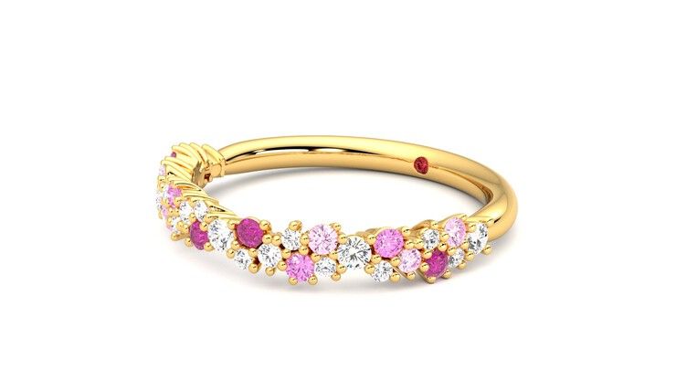 Taylor & Hart Alba Wedding Ring 360 degree image 24