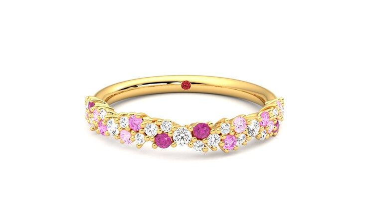 Taylor & Hart Alba Wedding Ring 360 degree image 29