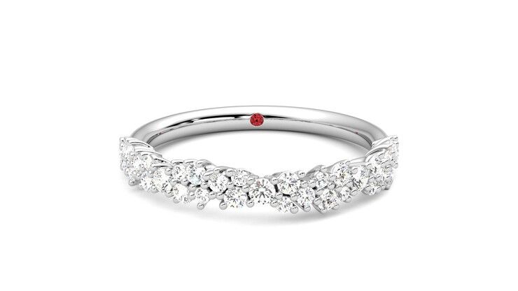 Taylor & Hart Alba Wedding Ring 360 degree image 1