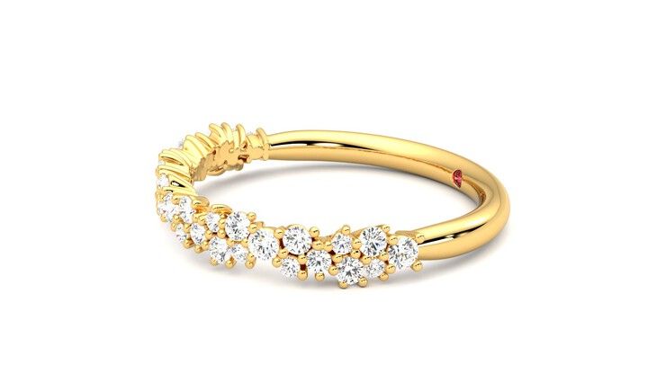 Taylor & Hart Alba Wedding Ring 360 degree image 22