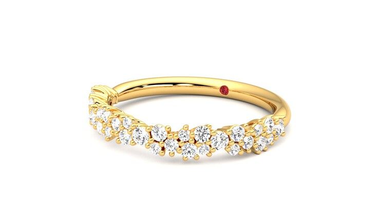 Taylor & Hart Alba Wedding Ring 360 degree image 25