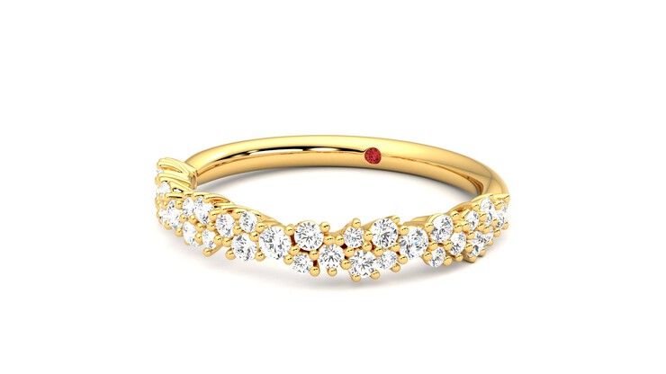 Taylor & Hart Alba Wedding Ring 360 degree image 26