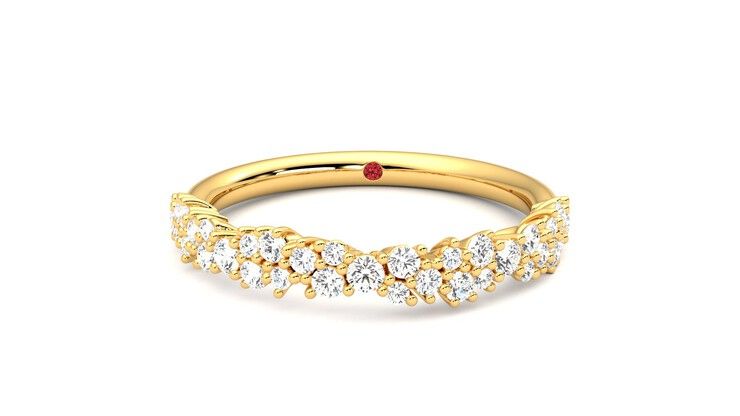Taylor & Hart Alba Wedding Ring 360 degree image 29