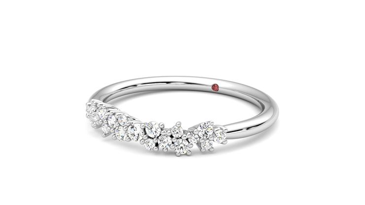 Taylor & Hart Alba Wedding Ring 360 degree image 25