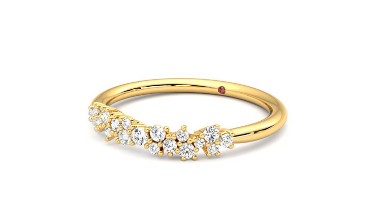 Taylor & Hart Alba Wedding Ring 360 degree image 25
