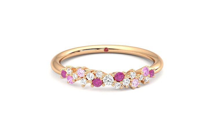 Taylor & Hart Alba Wedding Ring 360 degree image 1