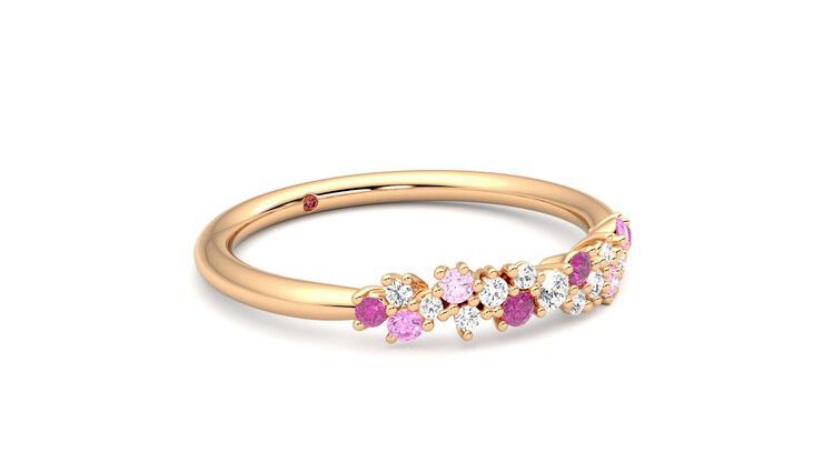 Taylor & Hart Alba Wedding Ring 360 degree image 6