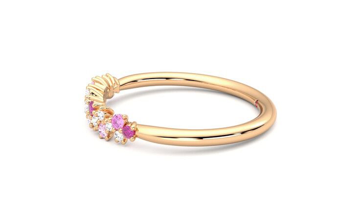Taylor & Hart Alba Wedding Ring 360 degree image 21