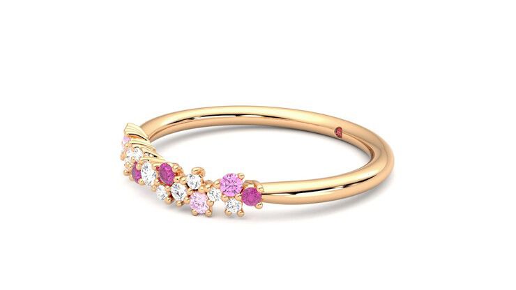 Taylor & Hart Alba Wedding Ring 360 degree image 23